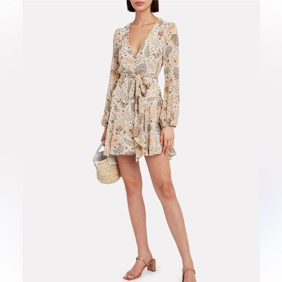 Shona Joy Miller Floral Crepe Mini Dress - Picture 1 of 4
